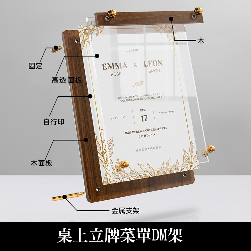 立牌客製菜單展示