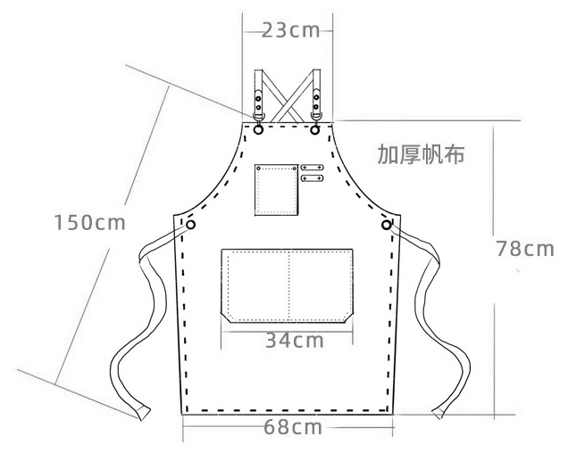 中性風格職人圍裙